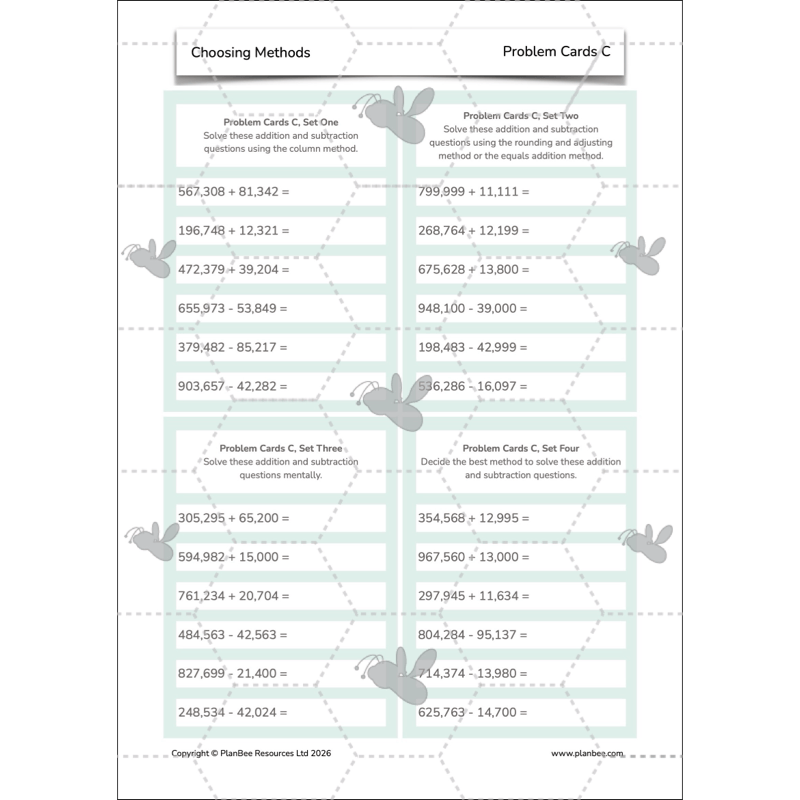 PlanBee Choosing Methods Year 6 Maths Planning by PlanBee
