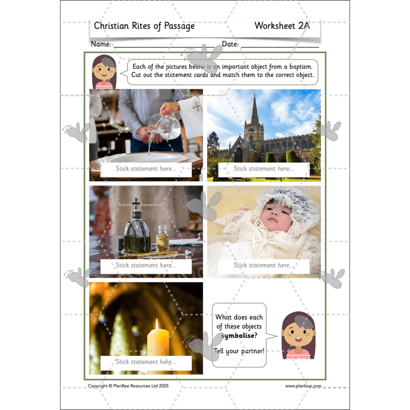 PlanBee Christian Rites of Passage | Year 2 RE lessons