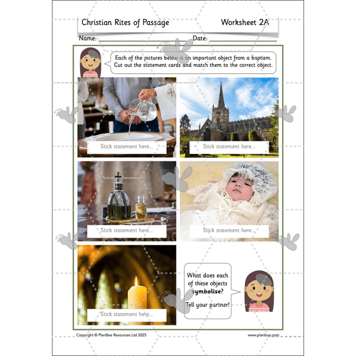 PlanBee Christian Rites of Passage | Year 2 RE lessons