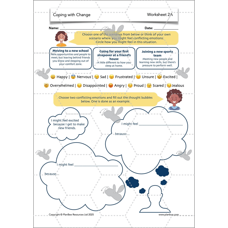 PlanBee Coping with Change - Year 6 Transition PSHE Activities