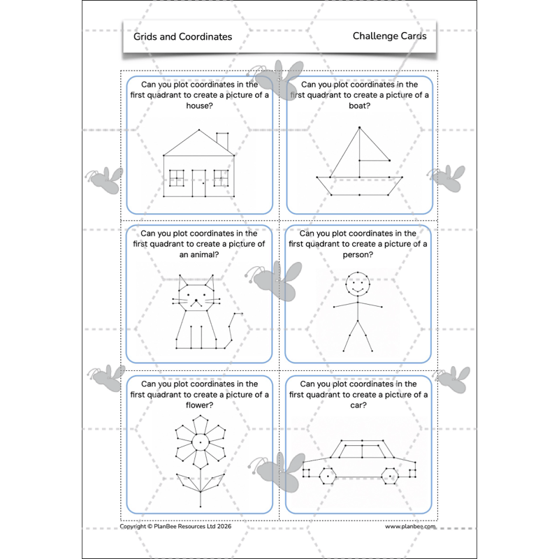 PlanBee Grids and Coordinates Year 6 Maths Lesson by PlanBee