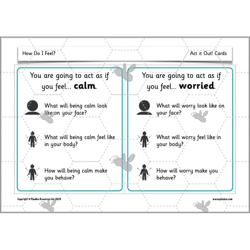 PlanBee How Do I Feel? | PSHE lessons KS1