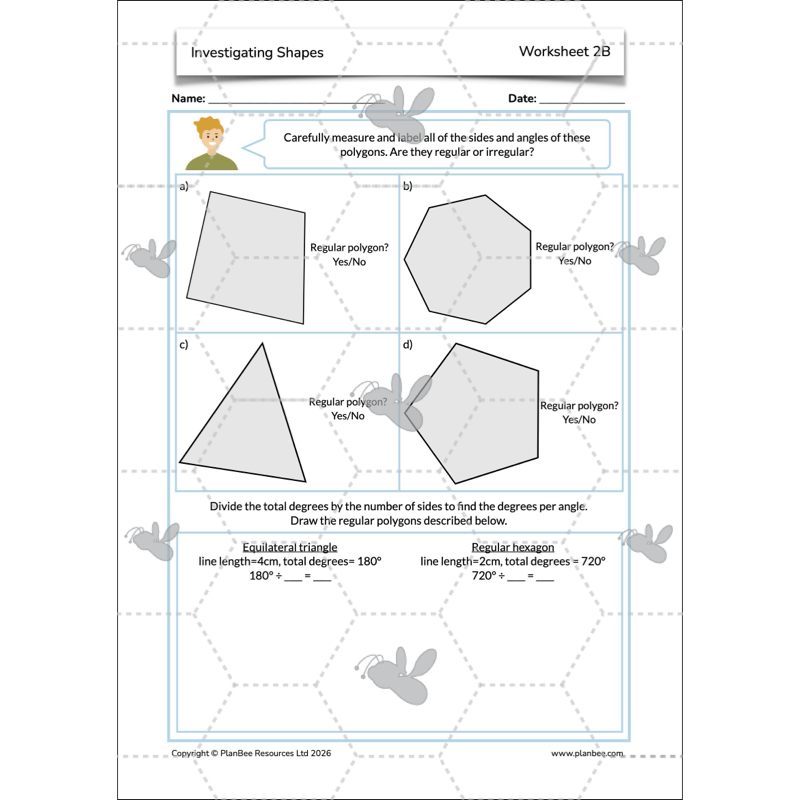 PlanBee Year 5 Shape KS2 Geometry Maths Lessons by PlanBee