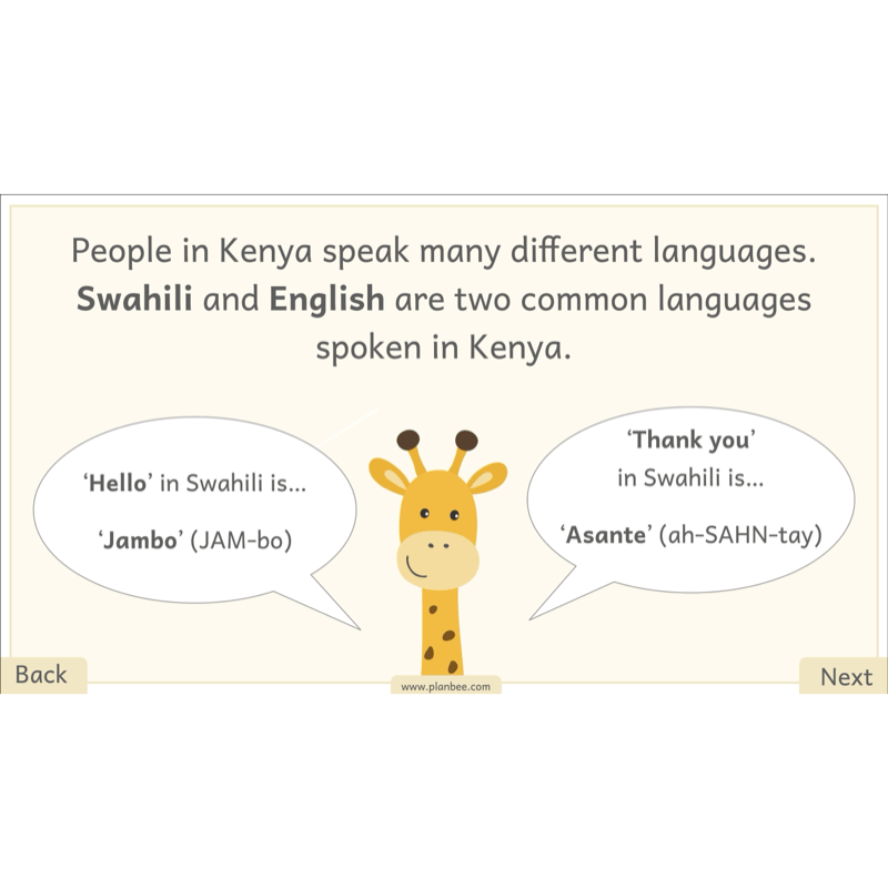 PlanBee Let's go on Safari | Kenya KS1 Geography Lesson Pack