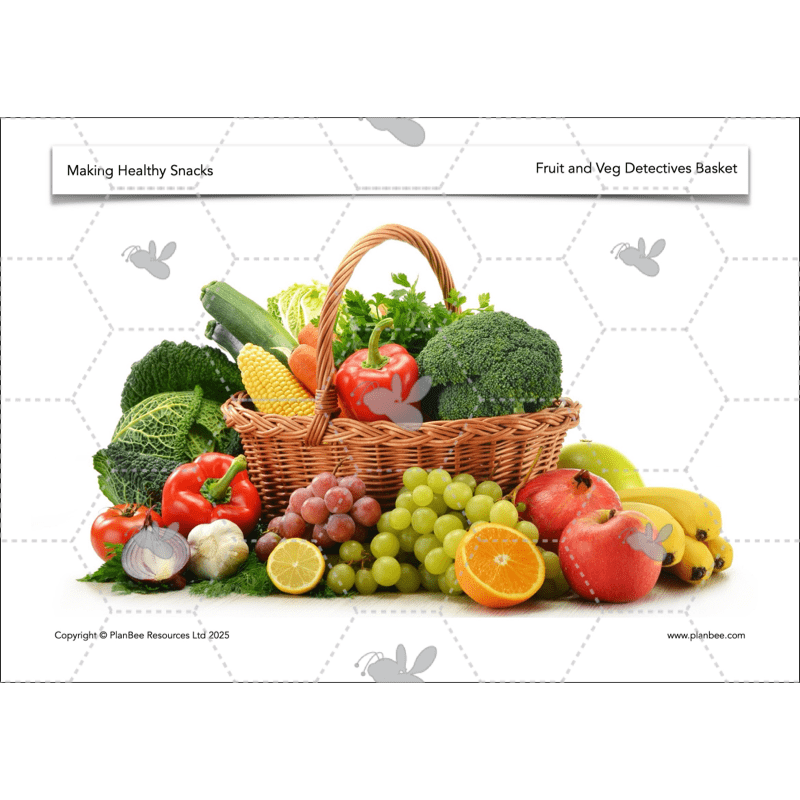 PlanBee Making Healthy Snacks | KS1 DT Lesson Pack