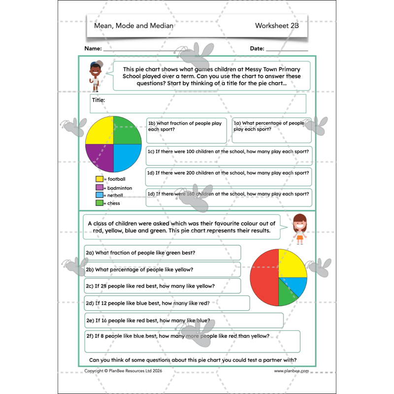 PlanBee Mean Median and Mode Year 6 Maths by PlanBee