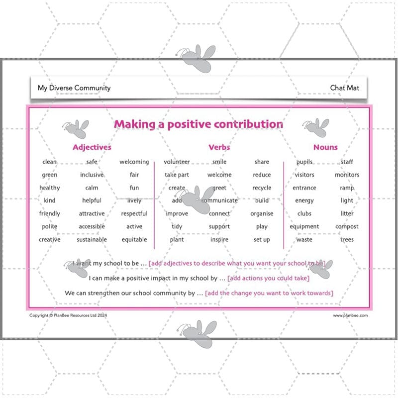 PlanBee My Diverse Community | Year 3 PSHE Lessons