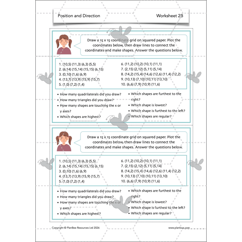 PlanBee Position and Direction Year 4 Maths Lessons | PlanBee