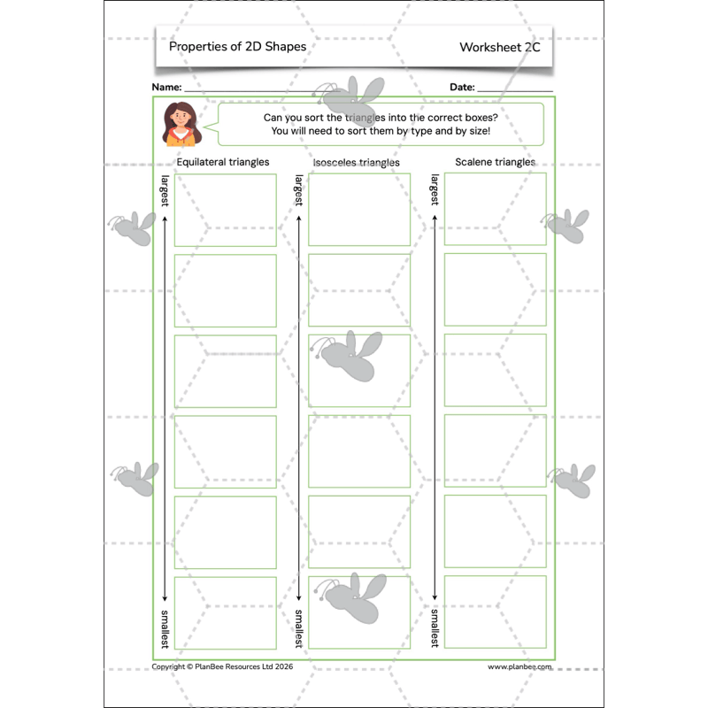 PlanBee Year 4 Properties of 2D Shapes KS2 Maths by PlanBee