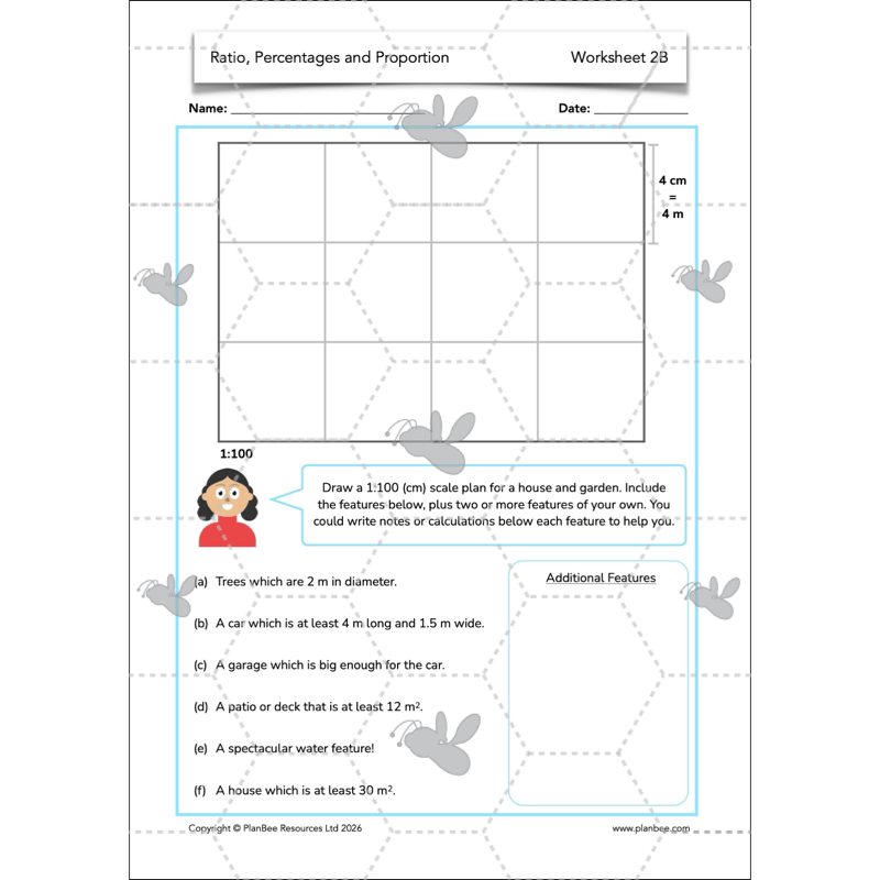 PlanBee Ratio, Percentages and Proportion: Year 6 Maths
