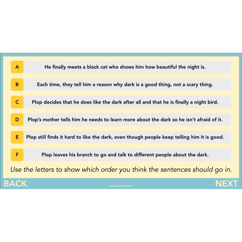 PlanBee The Owl who was Afraid of the Dark | KS2 Comprehension