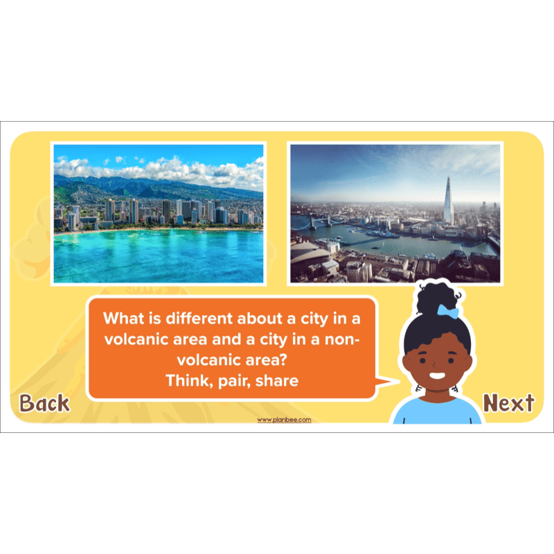 PlanBee Volcanoes KS2 Geography Lesson Planning