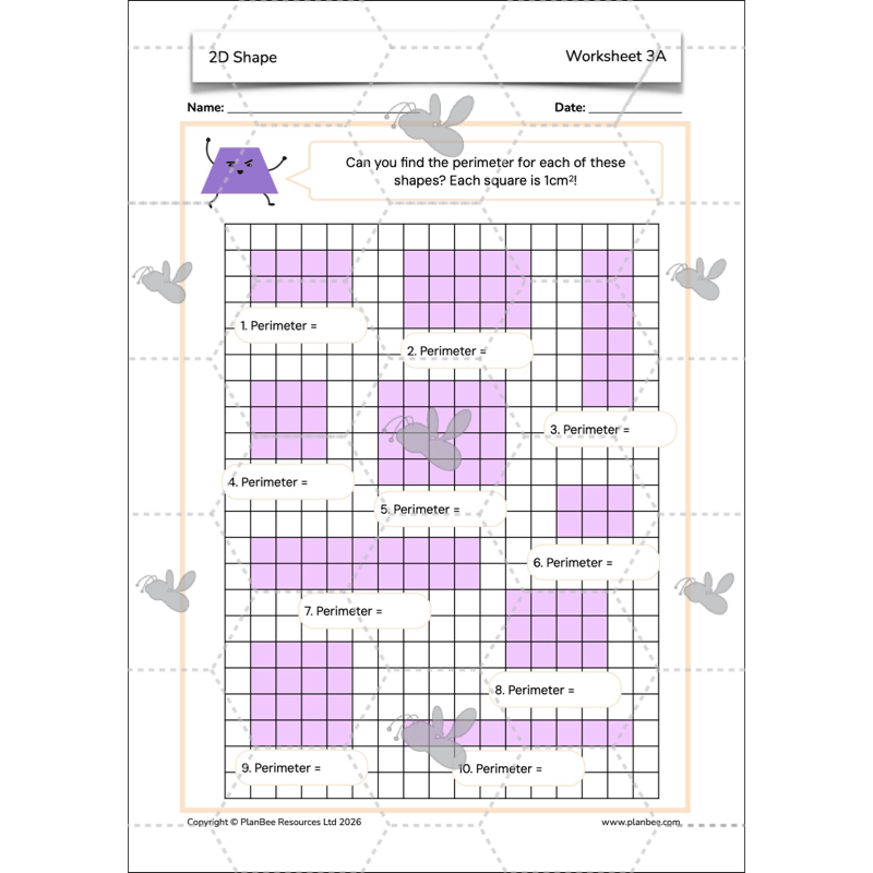 PlanBee 2D Shapes Year 3 Maths Lesson Pack by PlanBee