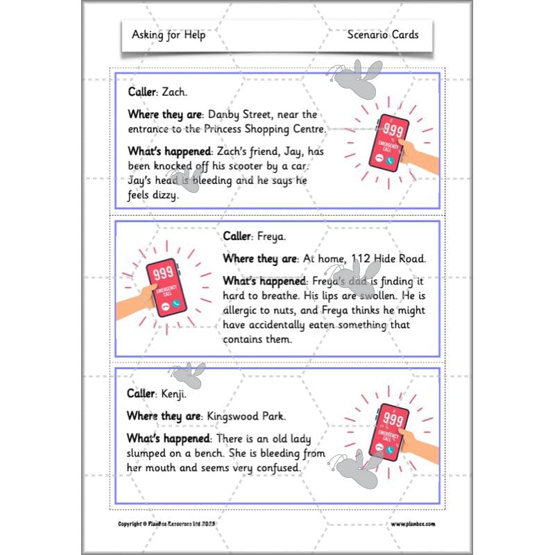 PlanBee Asking for Help | PSHE lessons KS1