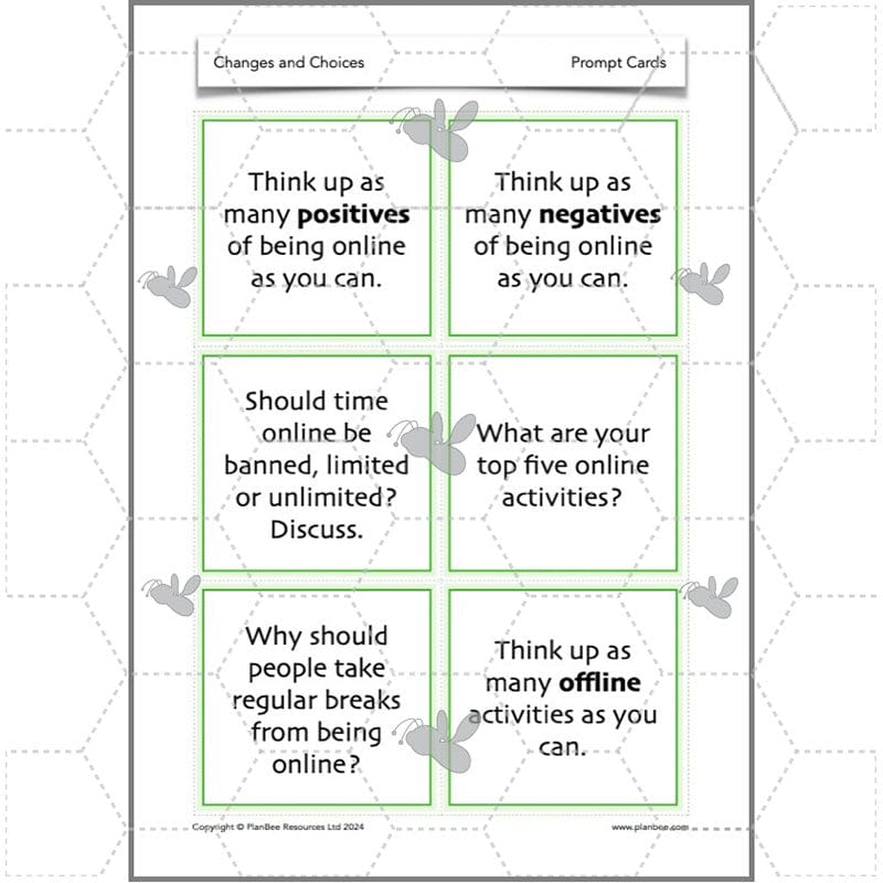 PlanBee Changes and Choices Year 4 PSHE Lesson Pack by PlanBee