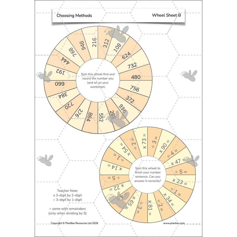 PlanBee Choosing Methods Year 6 Maths Planning by PlanBee