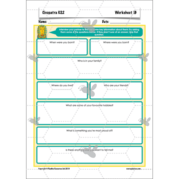 PlanBee Cleopatra KS2 | English Lesson Pack