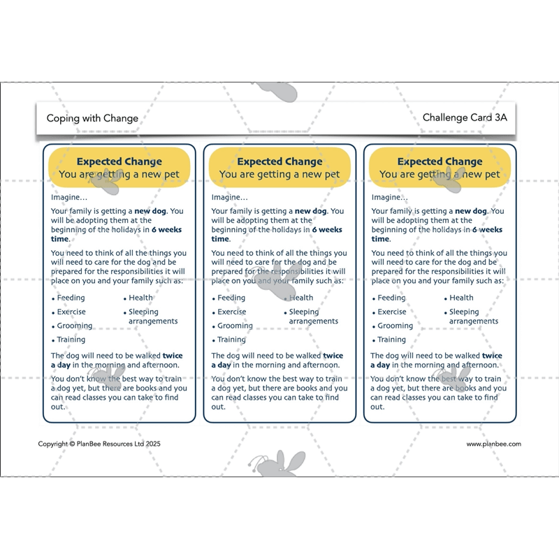 PlanBee Coping with Change - Year 6 Transition PSHE Activities