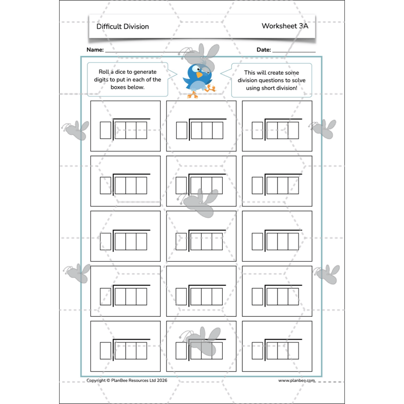 PlanBee Division Year 6 Maths Lessons and Worksheets by PlanBee