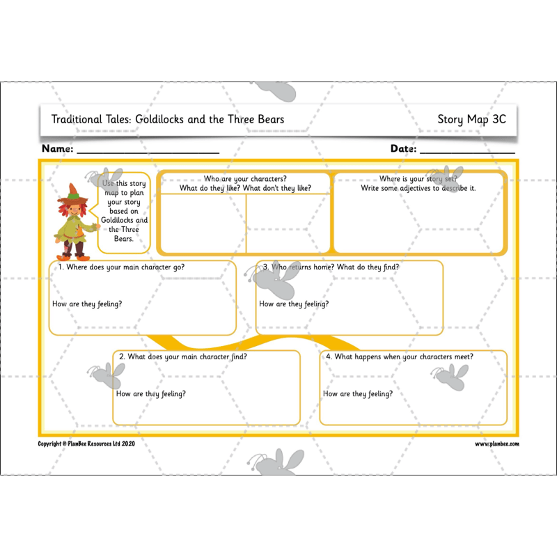 PlanBee Traditional Tales: Goldilocks | KS1 English Pack