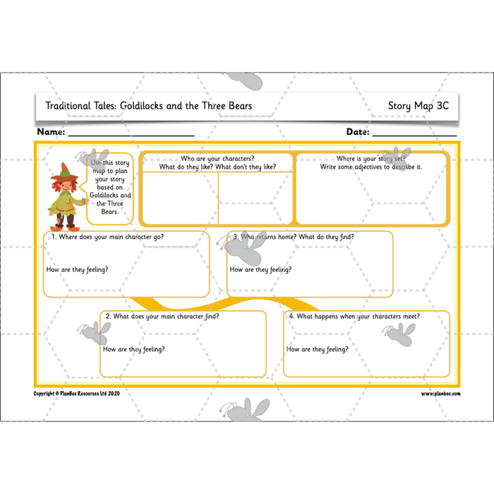 PlanBee Traditional Tales: Goldilocks | KS1 English Pack
