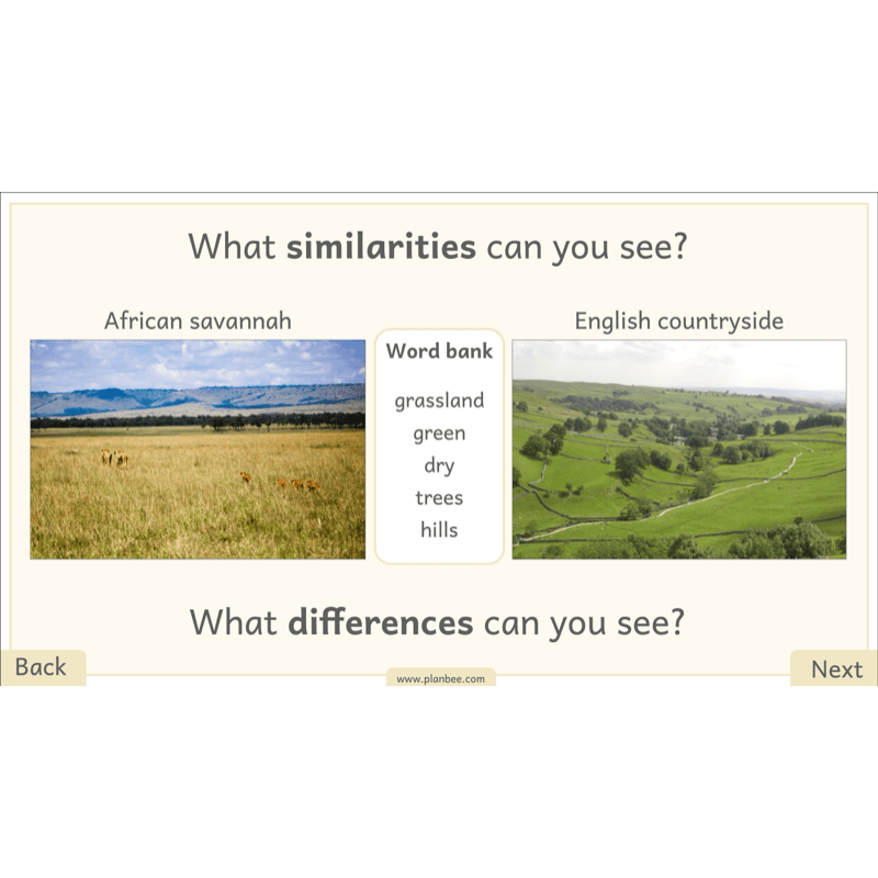 PlanBee Let's go on Safari | Kenya KS1 Geography Lesson Pack