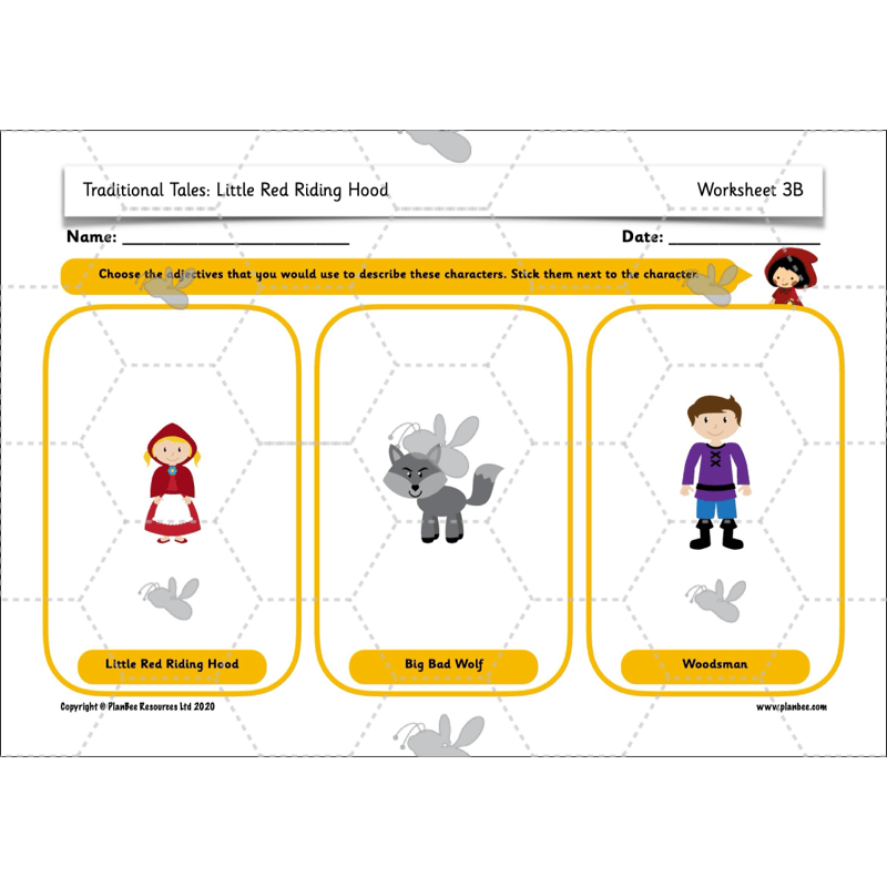 PlanBee Traditional Tales: Little Red Riding Hood | KS1 English Pack