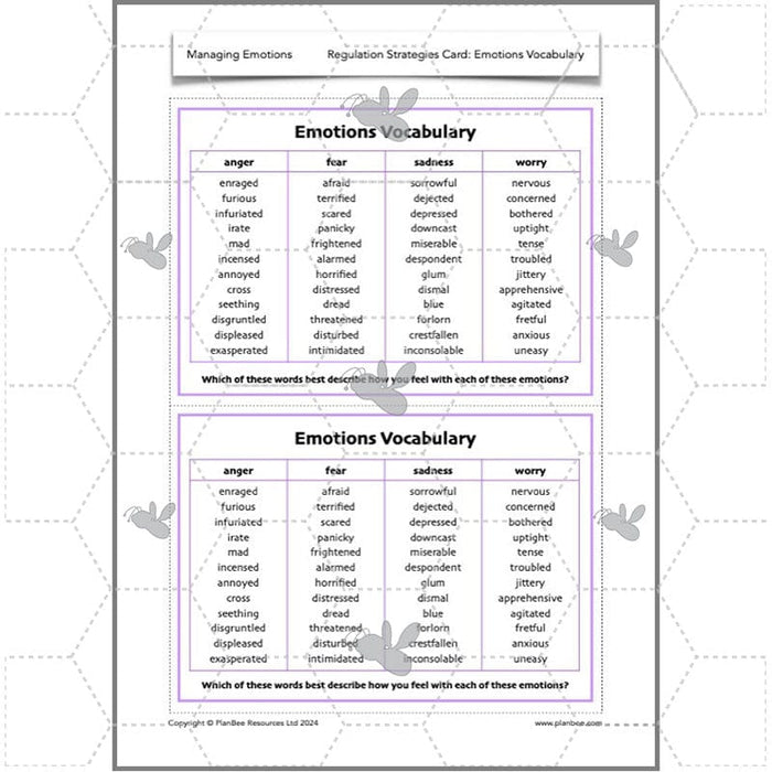 PlanBee Managing Emotions KS2 PSHE lessons | PlanBee