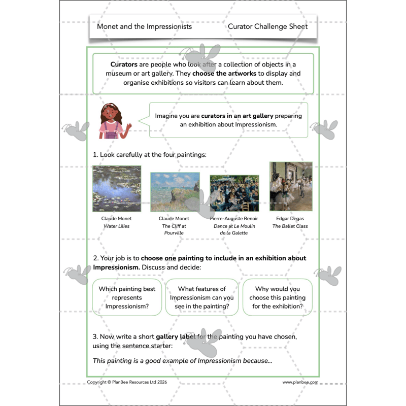 PlanBee Monet and the Impressionists | KS2 Art Lessons