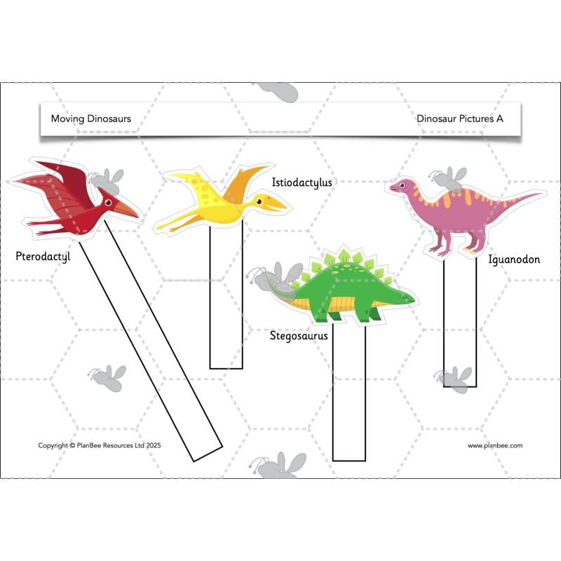 PlanBee Moving Dinosaurs KS1 | DT lessons