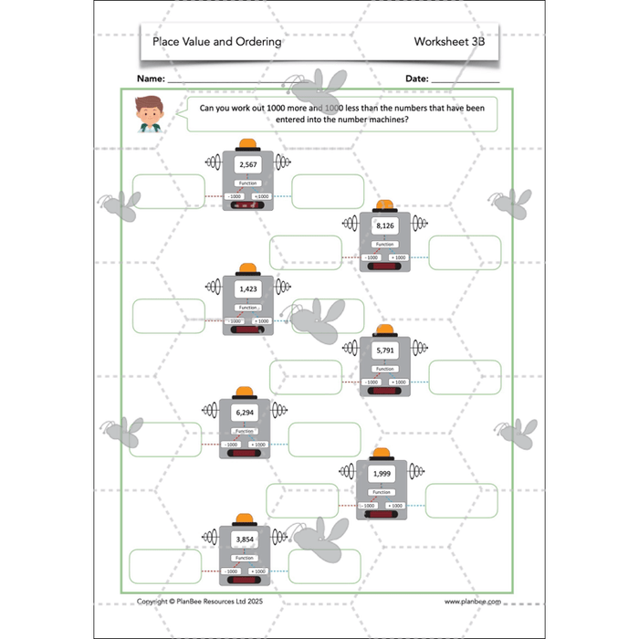 PlanBee Place Value and Ordering Year 4 Maths Lessons by PlanBee