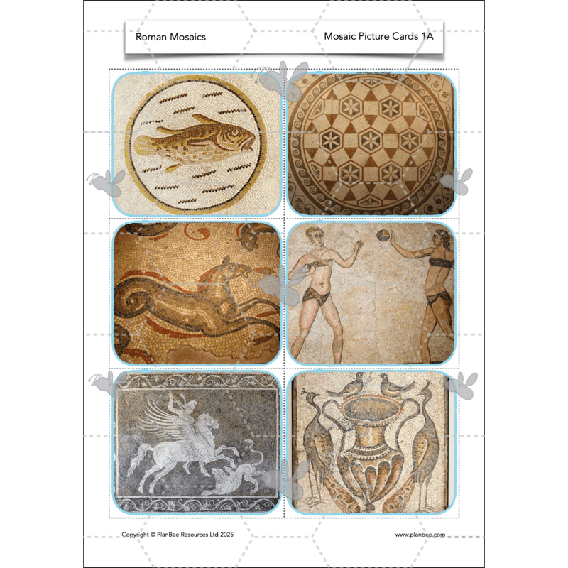 PlanBee Roman Mosaics KS2 Art Planning