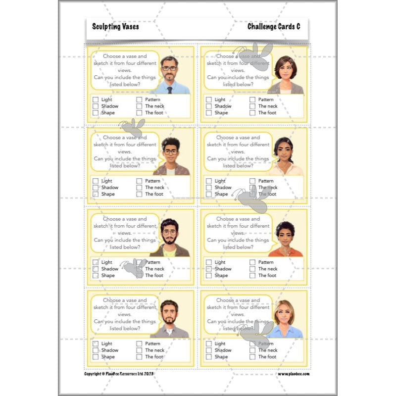 PlanBee Sculpting Vases - Sculpture Art Lessons for KS2 | Year 5 & Year 6