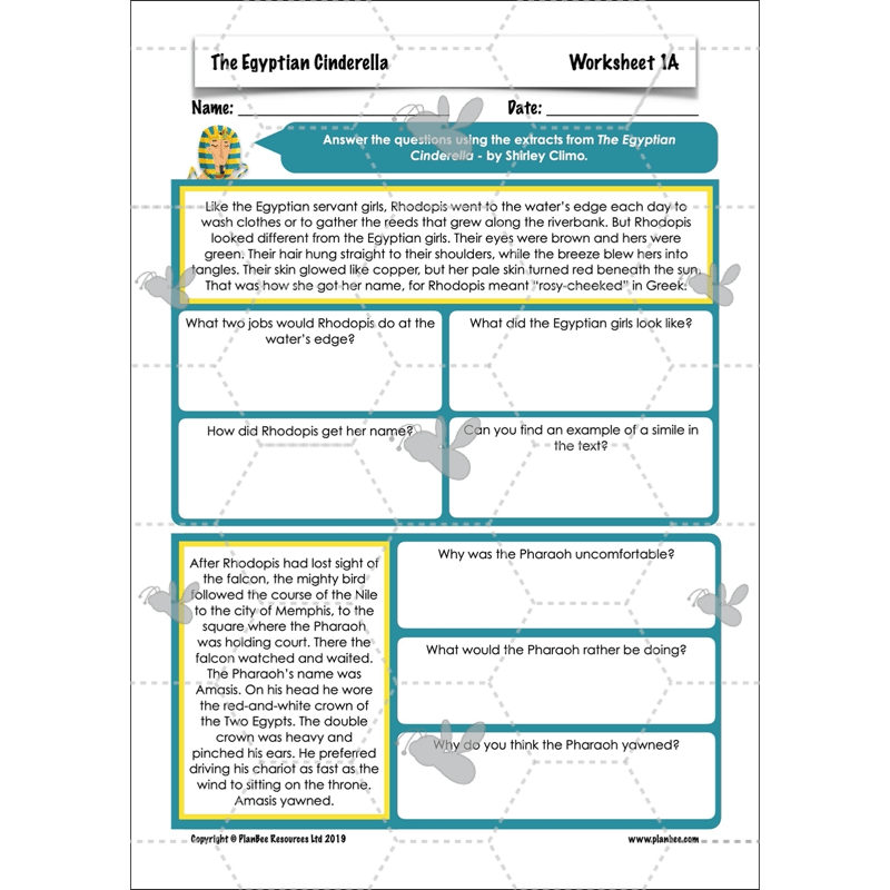 PlanBee The Egyptian Cinderella Planning Pack for KS2