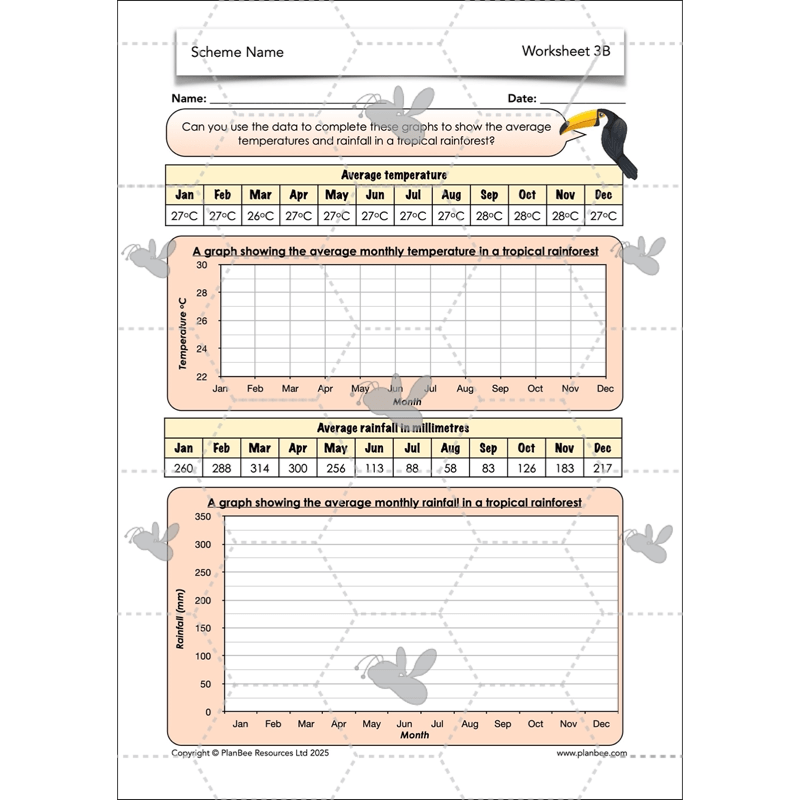 PlanBee The Rainforest Biome KS2 | Geography Lesson Pack