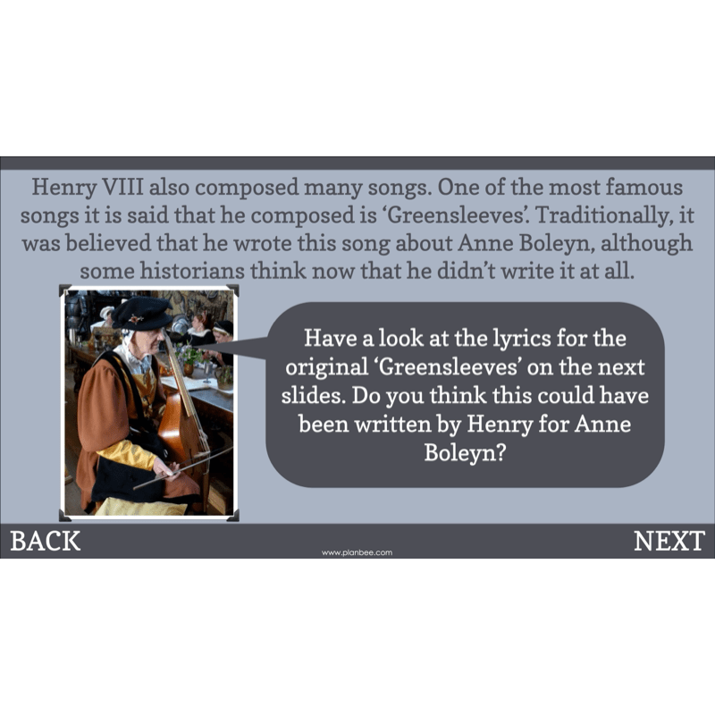 PlanBee The Tudors Topic KS2 Enrichment Lesson Pack