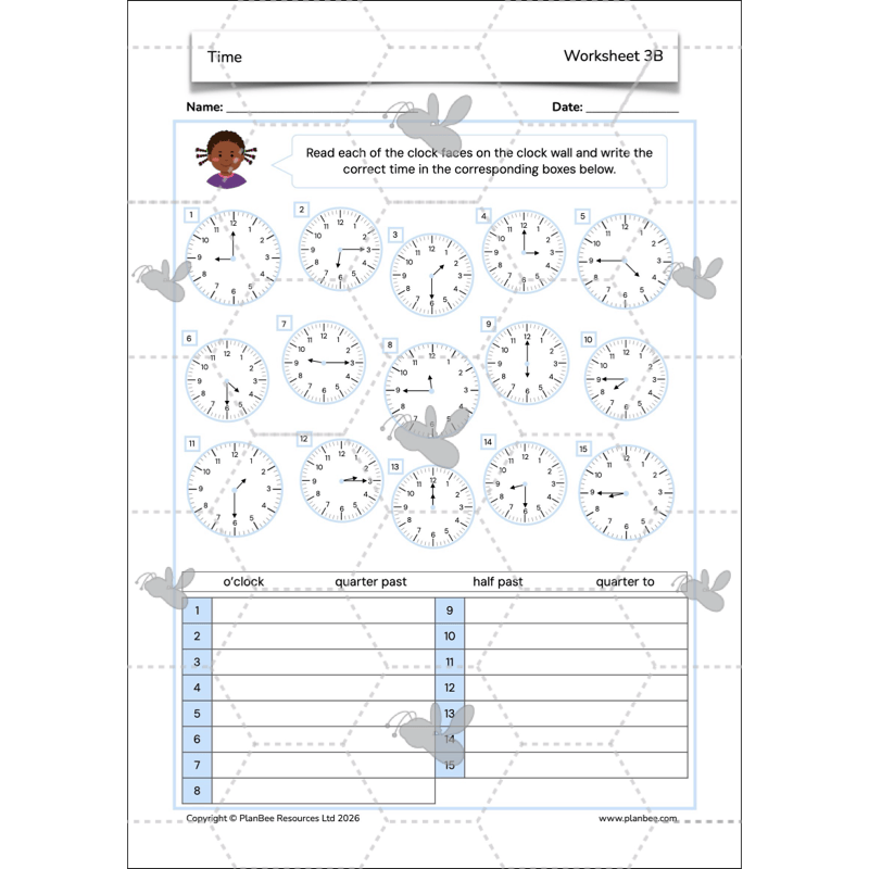 PlanBee Year 3 Time Word Problems Maths Lesson by PlanBee