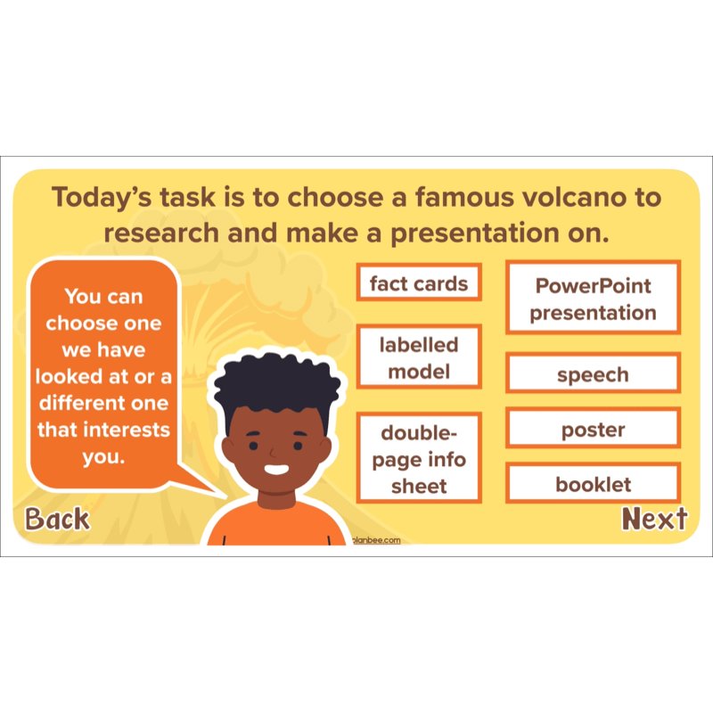 PlanBee Volcanoes KS2 Geography Lesson Planning