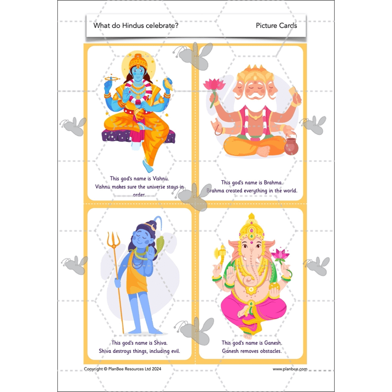 PlanBee What do Hindus Celebrate? Hindu Celebrations KS1 RE