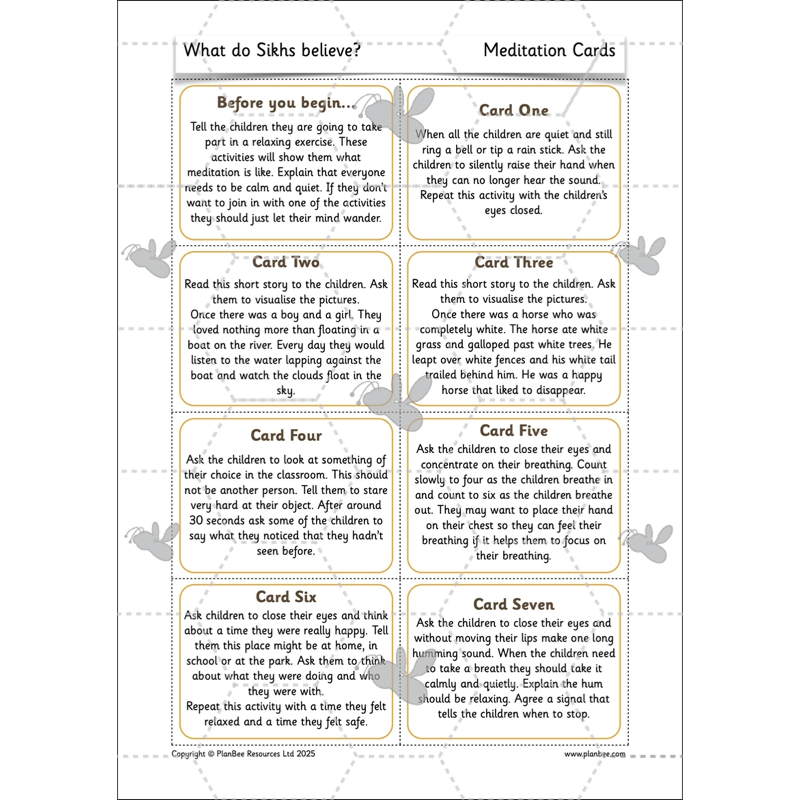 PlanBee What do Sikhs believe? | KS1 RE lesson planning