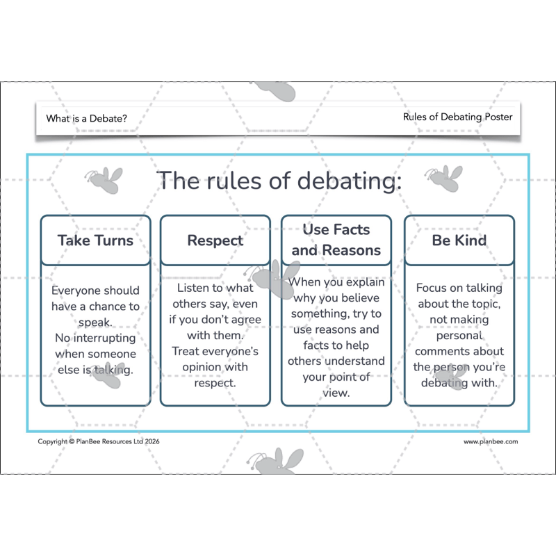PlanBee What is a Debate KS2 | English Lessons