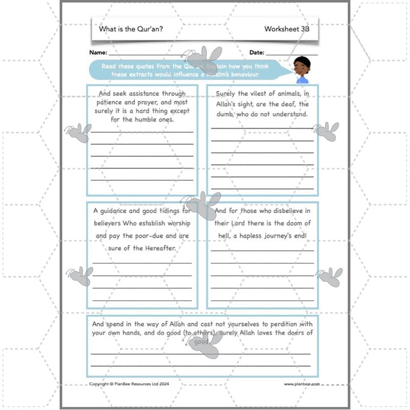PlanBee Why is the Qur'an important to Muslims? The Quran KS2 RE