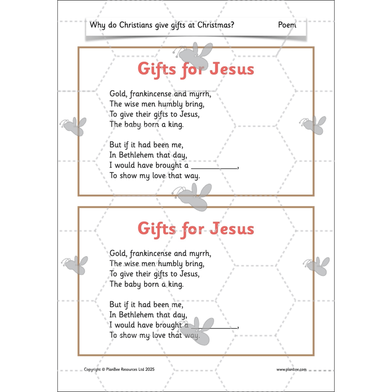 PlanBee Why do Christians give gifts at Christmas? PlanBee KS1 RE