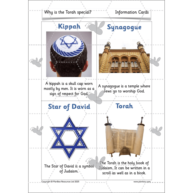 PlanBee Why is the Torah Special? The Torah KS1 RE Lessons