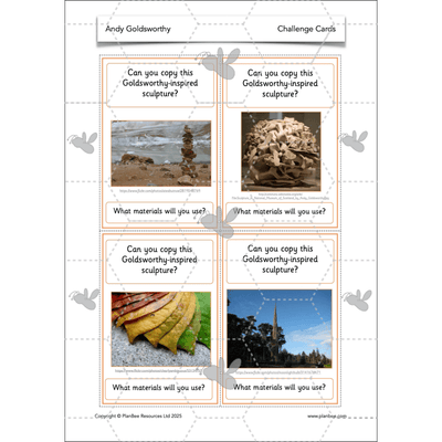 PlanBee Andy Goldsworthy KS1 Art Lesson Plans created by PlanBee