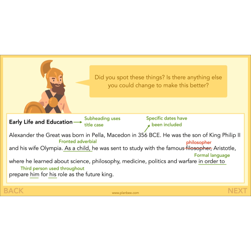 PlanBee Alexander the Great KS2 | English Lessons | Biographies