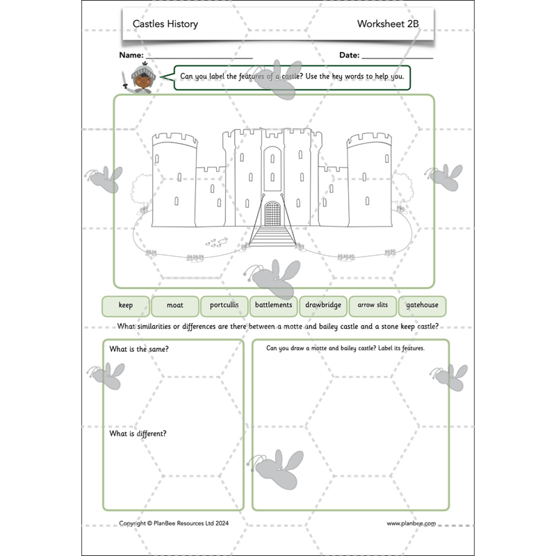 PlanBee Castles Castles KS1 History Lesson Planning and Resources