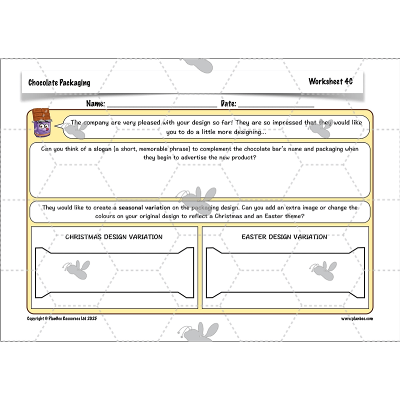 PlanBee Chocolate Packaging | KS2 DT lessons