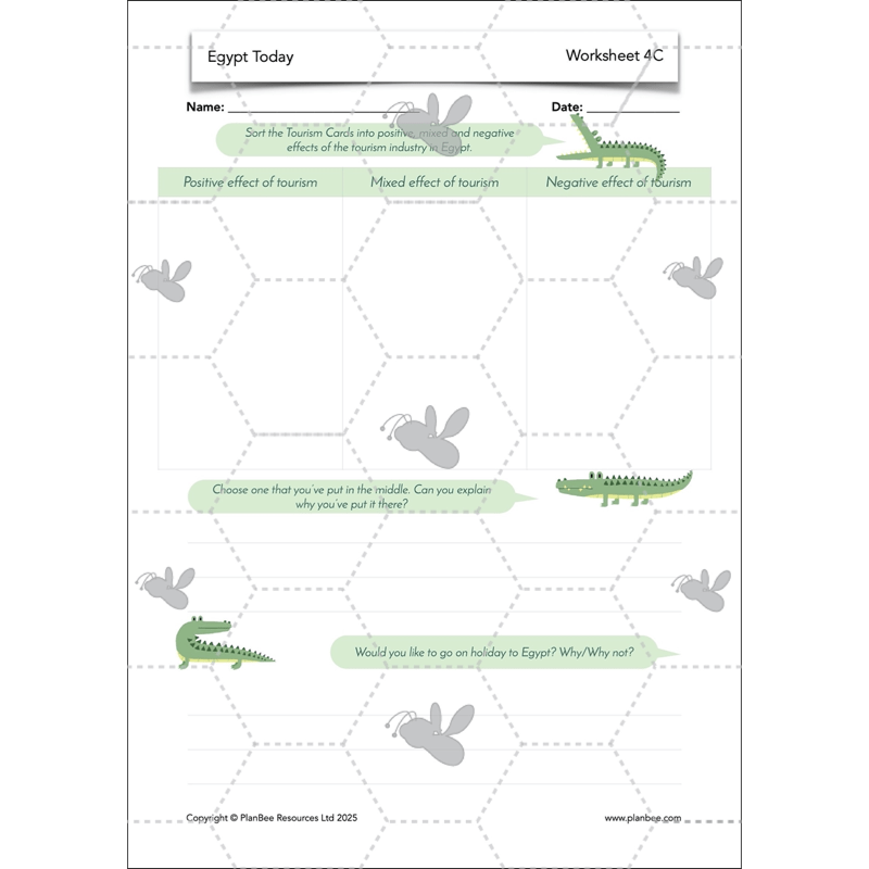 PlanBee Egypt Today - Year 3/4 Geography Lessons 