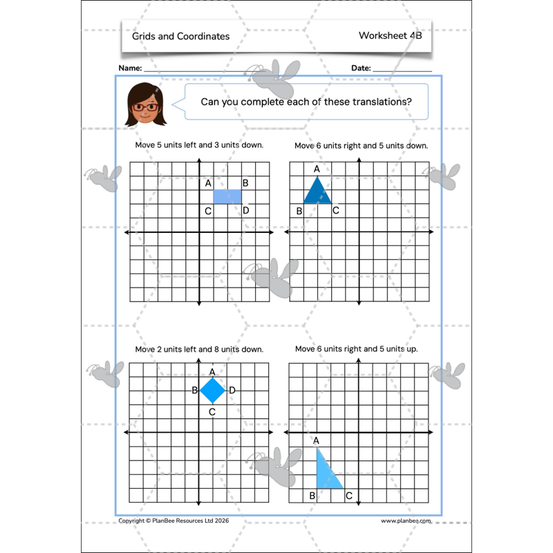 PlanBee Grids and Coordinates Year 6 Maths Lesson by PlanBee